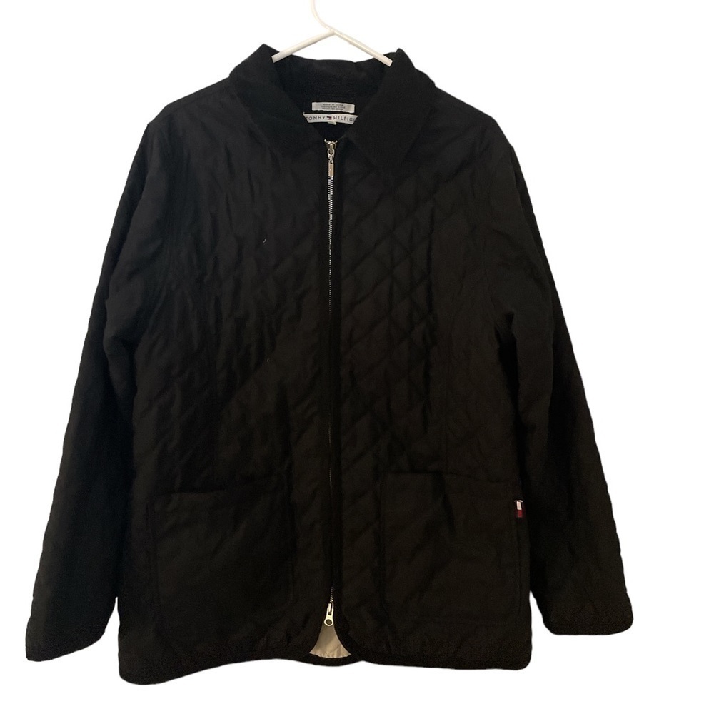 Tommy Hilfiger Quilted Black Utility Jacket